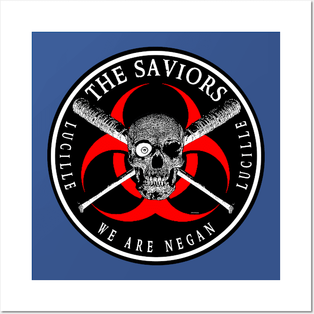 Biohazard The Saviors We Are Negan Ring Patch Wall Art by Ratherkool